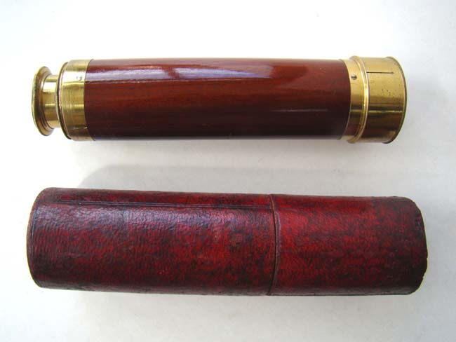 Absolutely the best Three-draw pocket Telescope by Gilbert & Co., London, circa 1800 — image 2